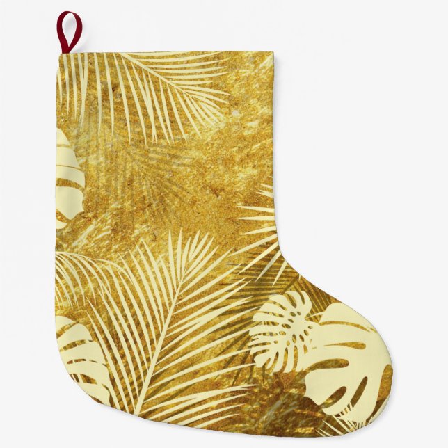 Leaves 8 large christmas stocking (Front)