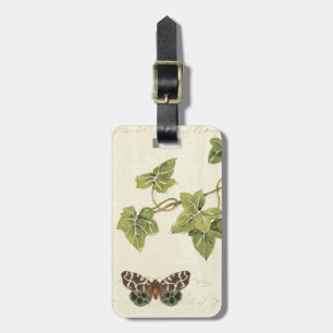 Leaves and a Butterfly Luggage Tag