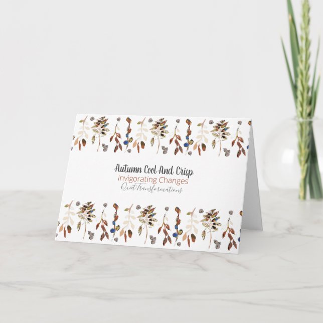 Leaves And Berries Card (Front)