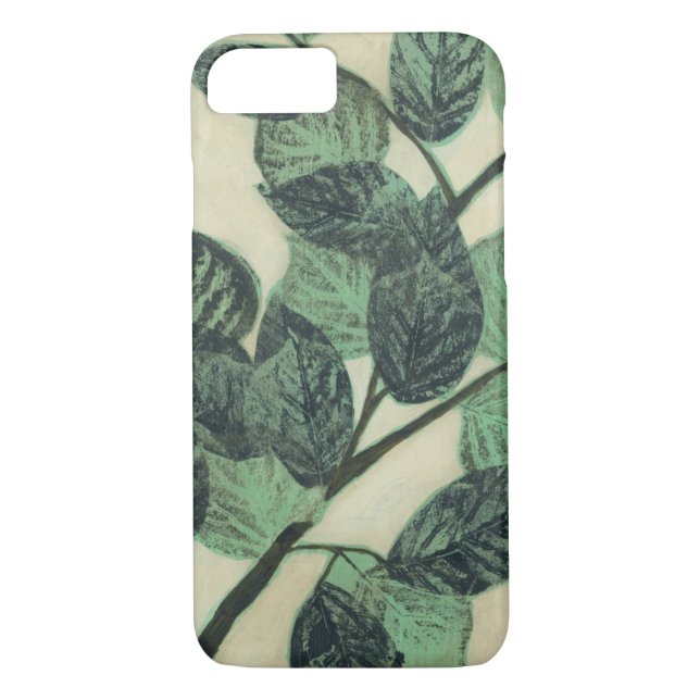 Leaves and Branches on Cream Background Case-Mate iPhone Case (Back)