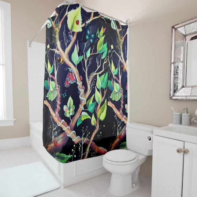 Leaves and butterflies painting (In Situ)