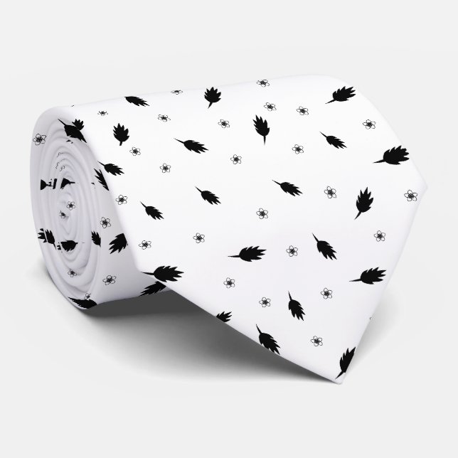Leaves and flowers tie (Rolled)
