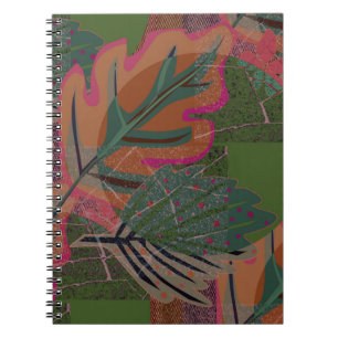 Leaves and geometric shapes. notebook