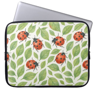 Leaves and Ladybugs Laptop Sleeve