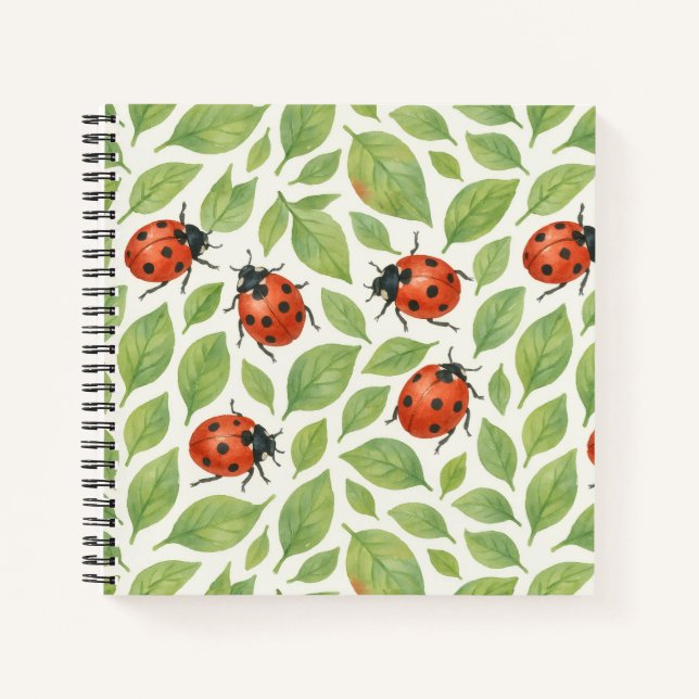 Leaves and Ladybugs  Notebook (Front)