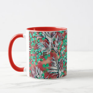 Leaves and plants - Modern pattern design Mug