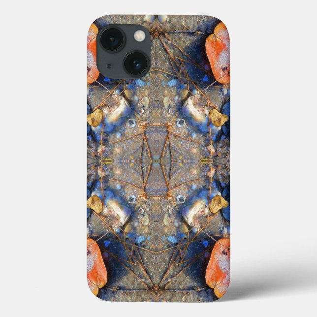 Leaves and Sea Shells Pattern, II Case-Mate iPhone Case (Back)