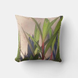 Leaves and Shadows Throw Pillow
