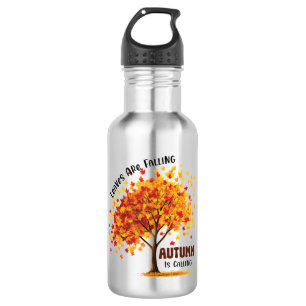 Leaves Are Falling, Autumn Is Calling – Cozy Fall 532 Ml Water Bottle