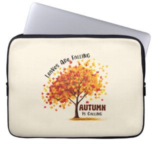 Leaves Are Falling, Autumn Is Calling – Cozy Fall  Laptop Sleeve