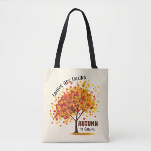 Leaves Are Falling, Autumn Is Calling – Cozy Fall  Tote Bag
