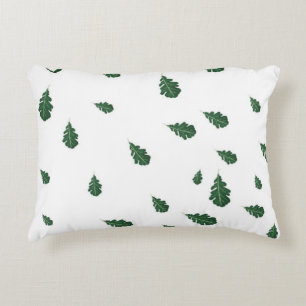leaves art accent pillow