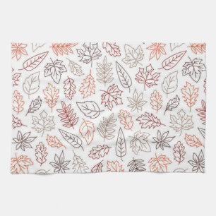 Leaves Automne Serviette de cuisine esthétique