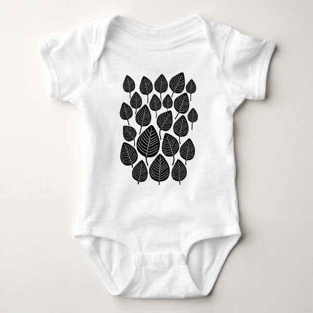 Leaves Baby Bodysuit (Front)