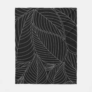 Leaves background pattern. - Illustration, Formal  Fleece Blanket