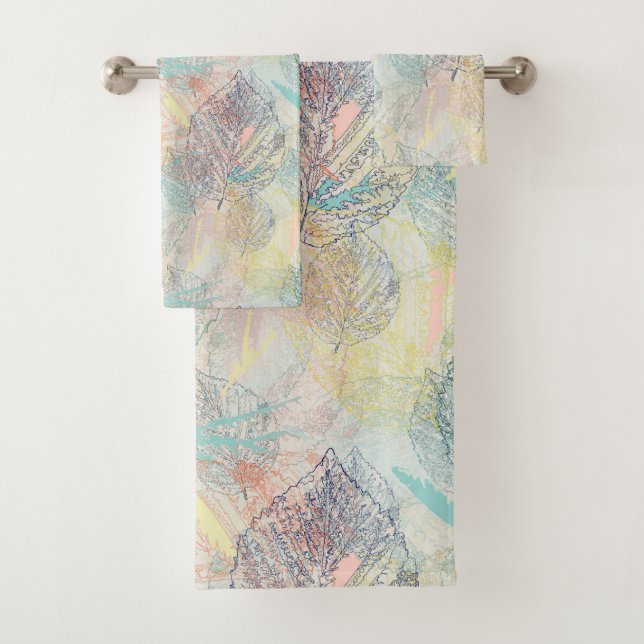 Leaves. Bath Towel Set (Insitu)