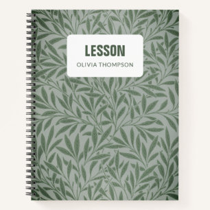 Leaves Botanical Personalized Lesson Composition  Notebook