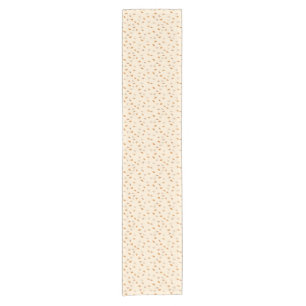 Leaves & Branches Light Autumn Acorns Cream Backgr Short Table Runner