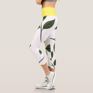 Leaves  capri leggings