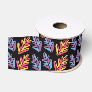 Leaves Colourful Foliage  Grosgrain Ribbon
