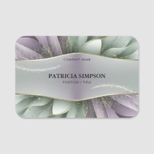 Leaves: Enjoy The Blend Of Style & Sophistication Name Tag