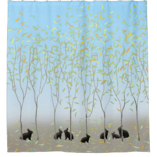 Leaves Fall in the Breeze and Bunnies