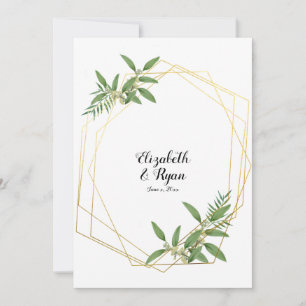 Leaves, Foliage Marriage Advice for Bride & Groom Invitation
