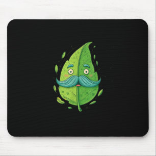 Leaves Graphic Costume for Leaf and Moustache Mouse Pad