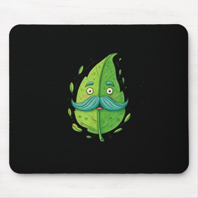 Leaves Graphic Costume for Leaf and Moustache Mouse Pad (Front)