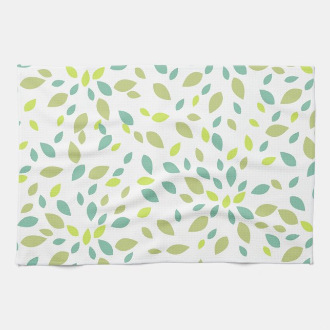 Leaves (Green) Kitchen Towel (Horizontal)