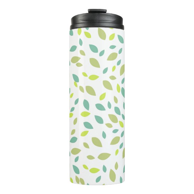 Leaves (Green) Thermal Tumbler (Front)