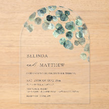 Leaves Greenery Watercolor Flowers Modern Arch