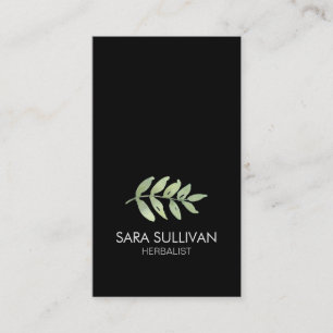 Leaves Herbal Medicine Herbs  Business Card