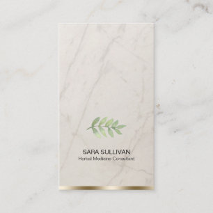Leaves Herbal Medicine Herbs  Business Card