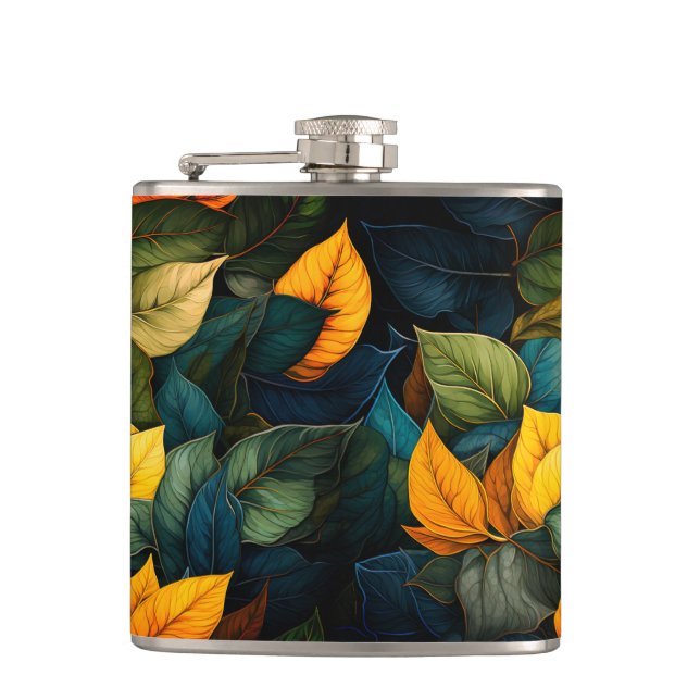 Leaves Hip Flask (Front)