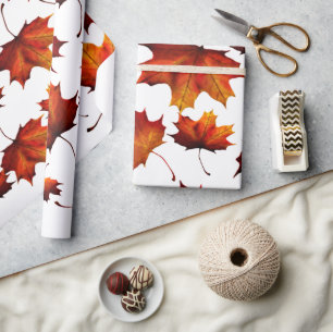 Leaves in Fall  Wrapping Paper