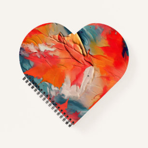 Leaves In The Wind – Abstract Autumn Motion Notebook