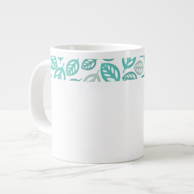 Leaves Jumbo Mug (Front Left)