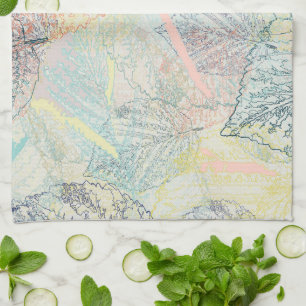 Leaves. kitchen towel
