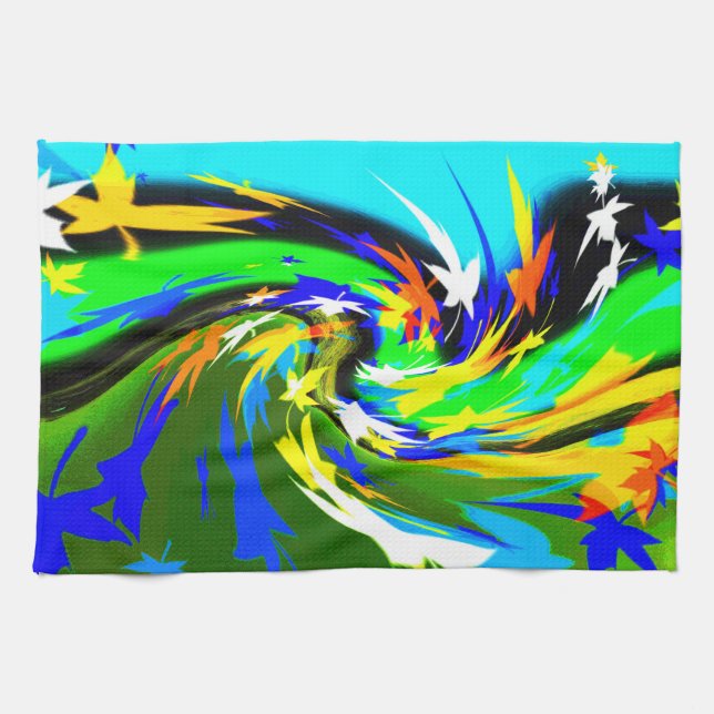 Leaves Kitchen Towel (Horizontal)