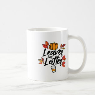 Leaves Lattes Pumpkin Spice Fall Autumn Halloween Coffee Mug