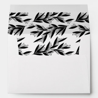 leaves & merry script envelope