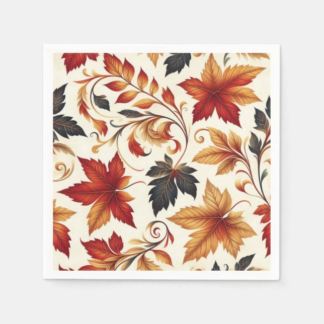 Leaves of Autumn Napkin (Front)