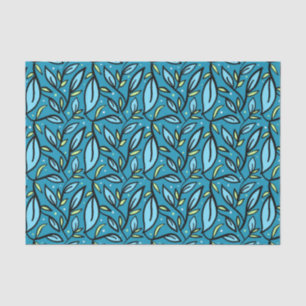 Leaves of Blue Tissue Paper