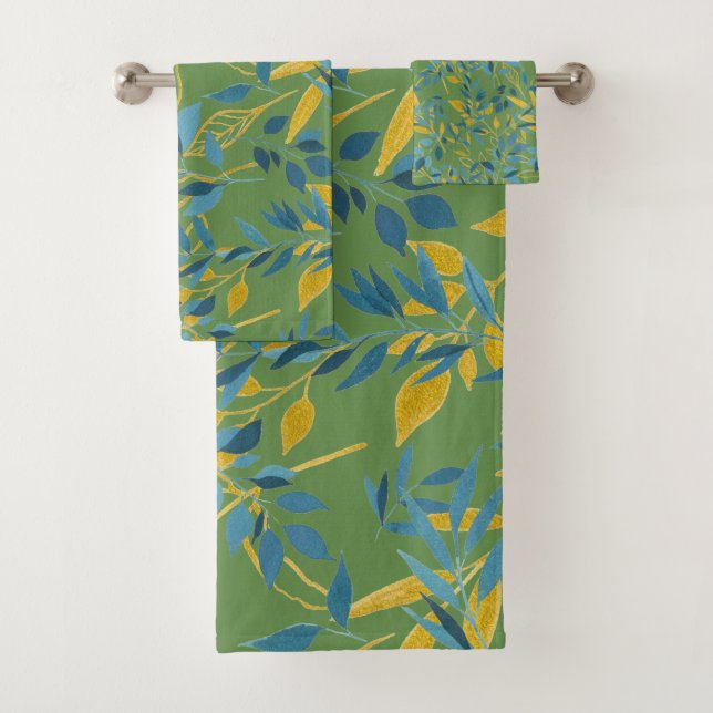 Leaves of Glory Bath Towel Set (Insitu)