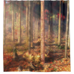 Leaves of Gold Shower Curtain