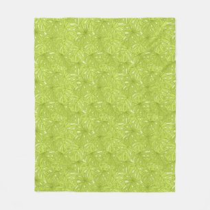 Leaves of Palm Tree Fleece Blanket