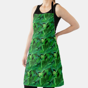 Leaves Of Tropical Palm Trees Apron