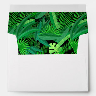 Leaves Of Tropical Palm Trees Envelope