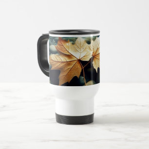 Leaves On The River Travel Mug